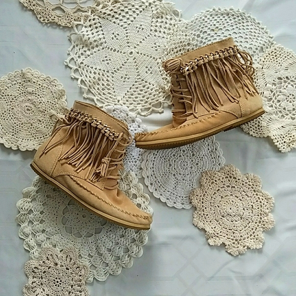 H&M Shoes - H&M Tan Suede Moccasins